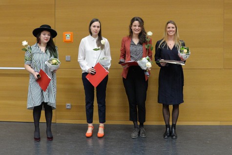 Ausgezeichnet: Franziska Fleischer-Torres, Dorothee Gllab, Leonie Peters und Isabelle Ihl 