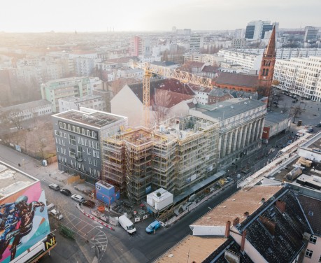 Baustelle der Baugruppe „Kurfürstenstraße 142“
