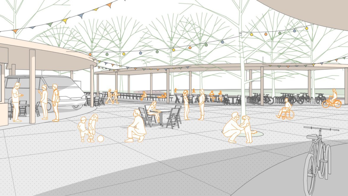 Andreas Jorba: Stegreif zur Außenraumgestaltung des Sportbereichs auf dem Campus der Johannes Gutenberg-Universität Mainz