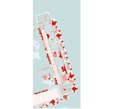 Learning FORMS of Learning, Maren Schröder, Grundriss Dachgarten