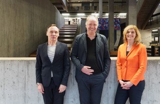 Das neue Dekanat des Fachbereichs: Prof. Wolfgang Lorch, Prof. Felix Waechter, Prof.'in Elke Reichel