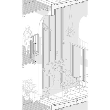 1. Preis und Schöck Hochschulpreis: „Atelloggia“ von Tim Bein, Daniel Buck und Cathrin Weil, TU Darmstadt